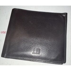 Dunhill Men's Leather Wallet in Dark Brown